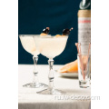 Коктейльные бокалы с прозрачным стеклянным маслом Martini